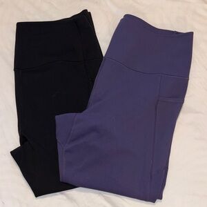 Uniqlo women’s  Leggings in Black and Purple